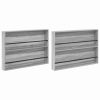  Magazin állvány 2 pcs Szürke Sonoma 100 x 12 x 70 cm Faanyag