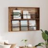  Magazin állvány polcokkal Öreg fa 100 x 12 x 70 cm Faanyag
