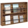  Magazin állvány polcokkal Öreg fa 100 x 12 x 70 cm Faanyag