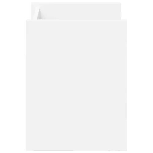  Oldal asztal polcokkal tárolóval Fehér 35 x 35 x 45 cm Faanyag