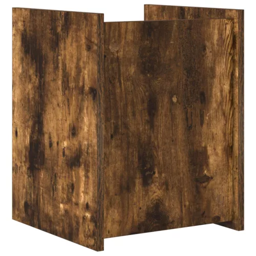  Oldal asztal polcokkal Füstölt tölgy 35 x 35 x 45 cm Faanyag