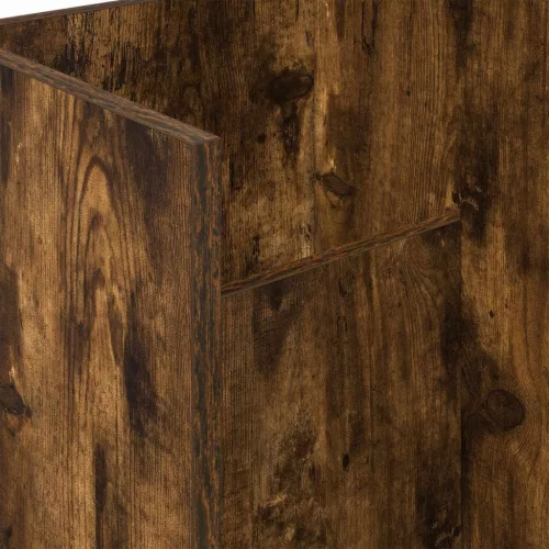  Oldal asztal polcokkal Füstölt tölgy 35 x 35 x 45 cm Faanyag