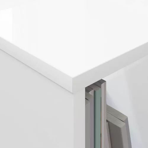  Magazin állvány 2 pcs Fehér 35 x 30 x 45 cm