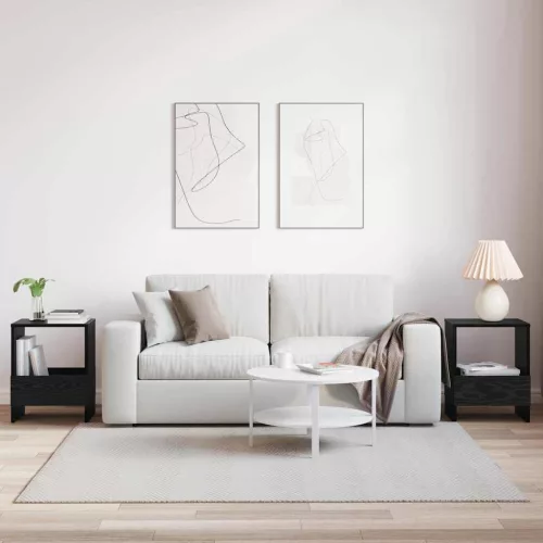  Magazin állvány 2 pcs Fekete tölgy 35 x 30 x 45 cm