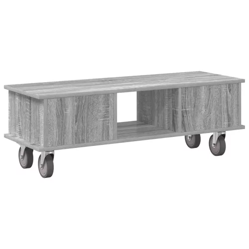  TV állvány Szürke Sonoma 100 x 35 x 35 cm Faanyag