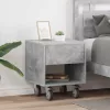  Éjjeli asztal 2 pcs Beton Szürke 40,5 x 40 x 48 cm Faanyag