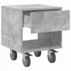  Éjjeli asztal 2 pcs Beton Szürke 40,5 x 40 x 48 cm Faanyag