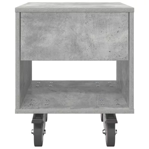  Éjjeli asztal 2 pcs Beton Szürke 40,5 x 40 x 48 cm Faanyag