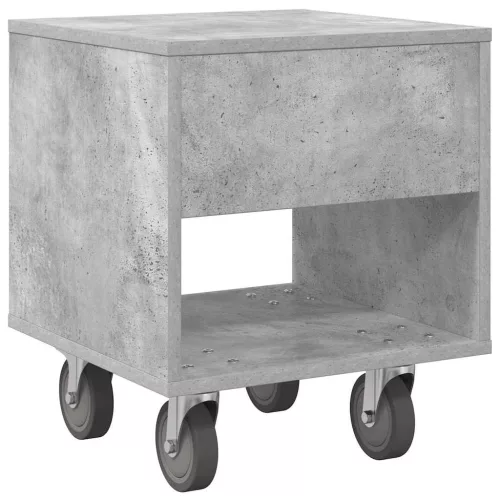  Éjjeli asztal 2 pcs Beton Szürke 40,5 x 40 x 48 cm Faanyag