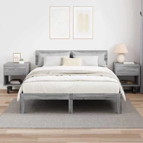  Éjjeli asztal 2 pcs Szürke Sonoma 40,5 x 40 x 48 cm Faanyag