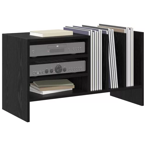  Hanglemez szekrény Fekete tölgy 78,5 x 35 x 45 cm Faanyag