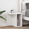  Végasztal 2 pcs Fehér 37 x 32 x 40 cm Faanyag