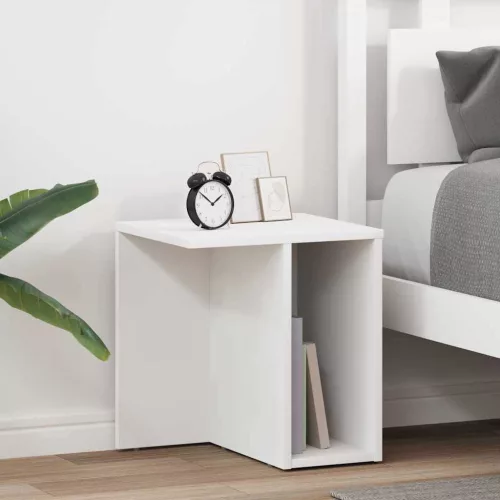  Végasztal 2 pcs Fehér 37 x 32 x 40 cm Faanyag