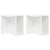  Végasztal 2 pcs Fehér 37 x 32 x 40 cm Faanyag
