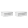  Éjjeli asztal 2 pcs Fehér 40 x 31 x 15 cm Faanyag