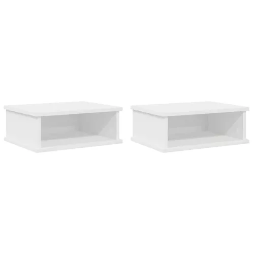  Éjjeli asztal 2 pcs Fehér 40 x 31 x 15 cm Faanyag