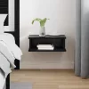  Éjjeli asztal Fekete tölgy 40 x 31 x 15 cm Faanyag