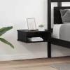  Éjjeli asztal 2 pcs Fekete tölgy 40 x 31 x 15 cm Faanyag