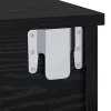  Éjjeli asztal 2 pcs Fekete tölgy 40 x 31 x 15 cm Faanyag