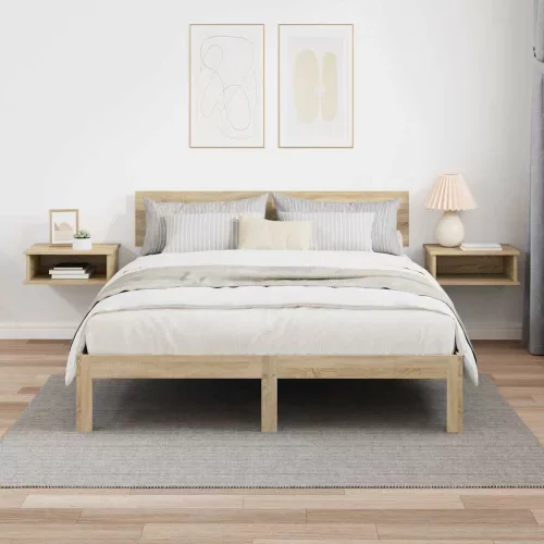 Éjjeli asztal 2 pcs Sonoma tölgy 40 x 31 x 15 cm Faanyag