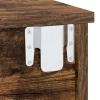  Éjjeli asztal 2 pcs Füstölt tölgy 40 x 31 x 15 cm Faanyag