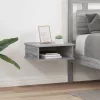  Éjjeli asztal 2 pcs Szürke Sonoma 40 x 31 x 15 cm Faanyag