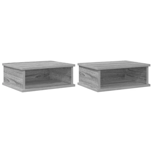  Éjjeli asztal 2 pcs Szürke Sonoma 40 x 31 x 15 cm Faanyag