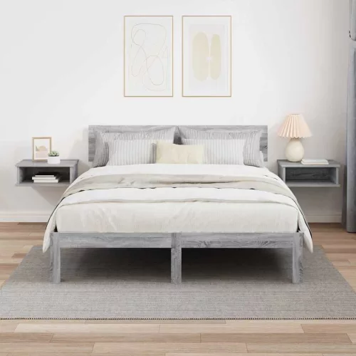  Éjjeli asztal 2 pcs Szürke Sonoma 40 x 31 x 15 cm Faanyag