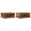  Éjjeli asztal 2 pcs Öreg fa 40 x 31 x 15 cm Faanyag