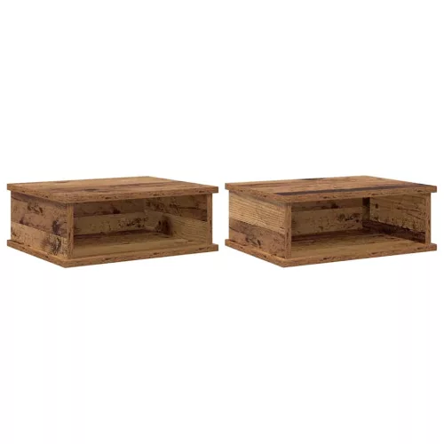  Éjjeli asztal 2 pcs Öreg fa 40 x 31 x 15 cm Faanyag