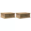  Éjjeli asztal 2 pcs Artisan tölgy 40 x 31 x 15 cm Faanyag