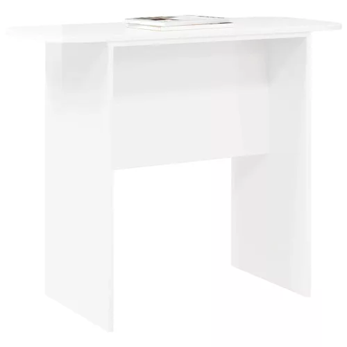  Konzolasztal Magas Fényű Fehér 93 x 40 x 75 cm Faanyag