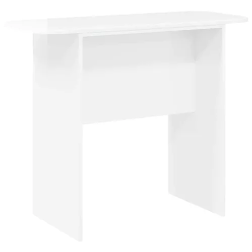  Konzolasztal Magas Fényű Fehér 93 x 40 x 75 cm Faanyag