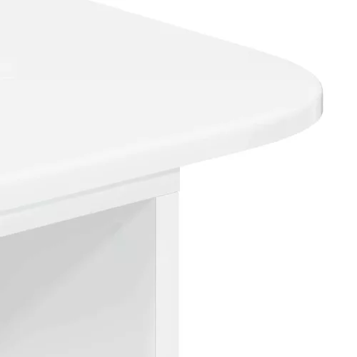  Konzolasztal Magas Fényű Fehér 93 x 40 x 75 cm Faanyag