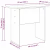 Konzolasztal Öreg fa 93 x 40 x 75 cm Faanyag