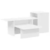  Konzolasztal Fehér 80 x 50 x 225 cm Faanyag