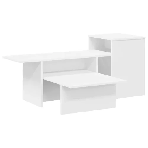  Konzolasztal Fehér 80 x 50 x 225 cm Faanyag