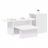  Konzolasztal Fehér 80 x 50 x 225 cm Faanyag