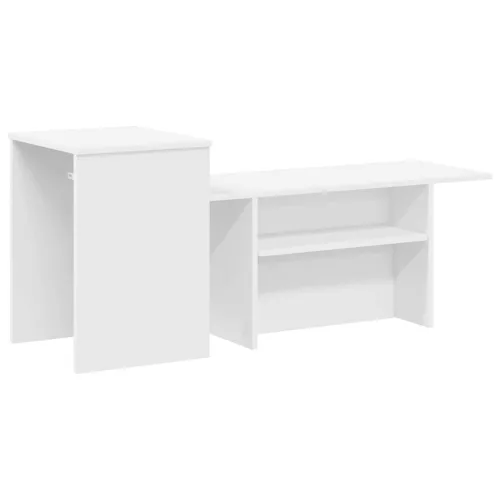 Konzolasztal Fehér 80 x 50 x 225 cm Faanyag