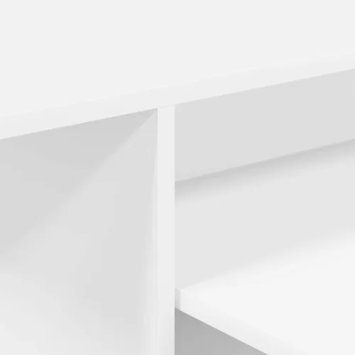  Konzolasztal Fehér 80 x 50 x 225 cm Faanyag