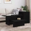  Konzolasztal Fekete tölgy 80 x 50 x 225 cm Faanyag