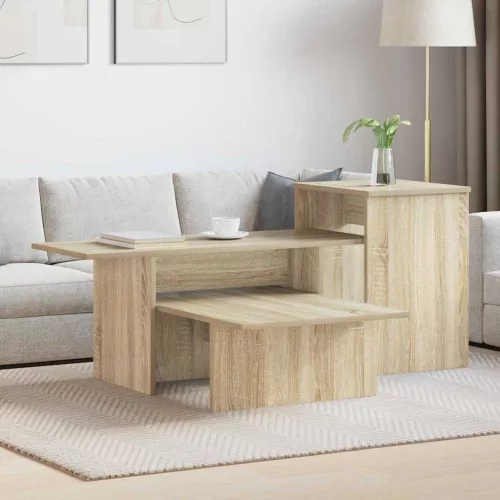  Konzolasztal Sonoma tölgy 80 x 50 x 225 cm Faanyag