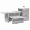  Konzolasztal Beton Szürke 80 x 50 x 225 cm Faanyag