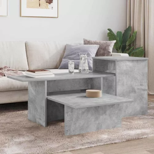  Konzolasztal Beton Szürke 80 x 50 x 225 cm Faanyag