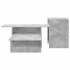  Konzolasztal Beton Szürke 80 x 50 x 225 cm Faanyag