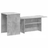  Konzolasztal Beton Szürke 80 x 50 x 225 cm Faanyag