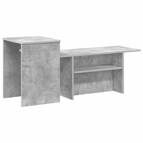 Konzolasztal Beton Szürke 80 x 50 x 225 cm Faanyag