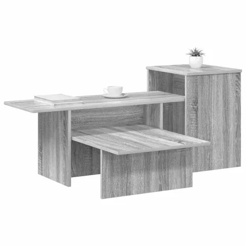  Konzolasztal Szürke Sonoma 80 x 50 x 225 cm Faanyag