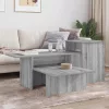  Konzolasztal Szürke Sonoma 80 x 50 x 225 cm Faanyag