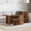  Konzolasztal Öreg fa 80 x 50 x 225 cm Faanyag